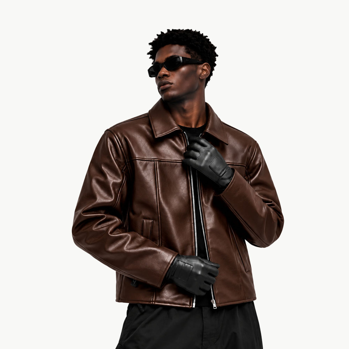 J1 Pure Leather Jacket - Brown