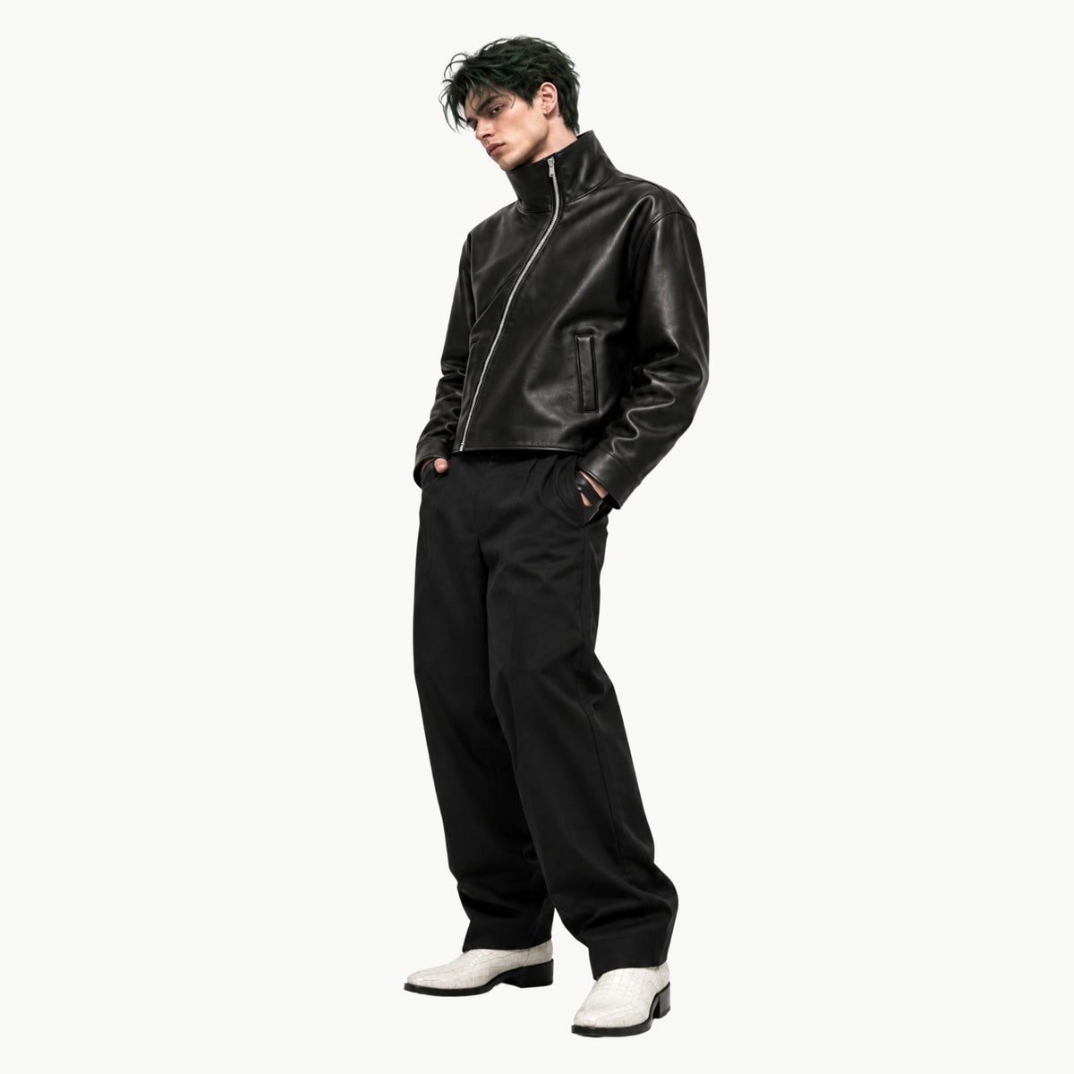 Shift Jacket Black - Faux Leather