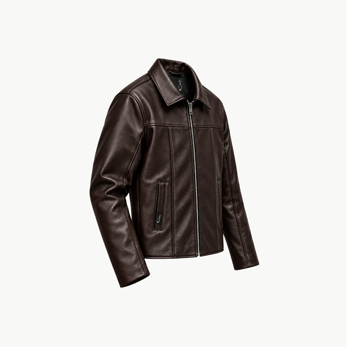 Brown Faux Leather Jacket