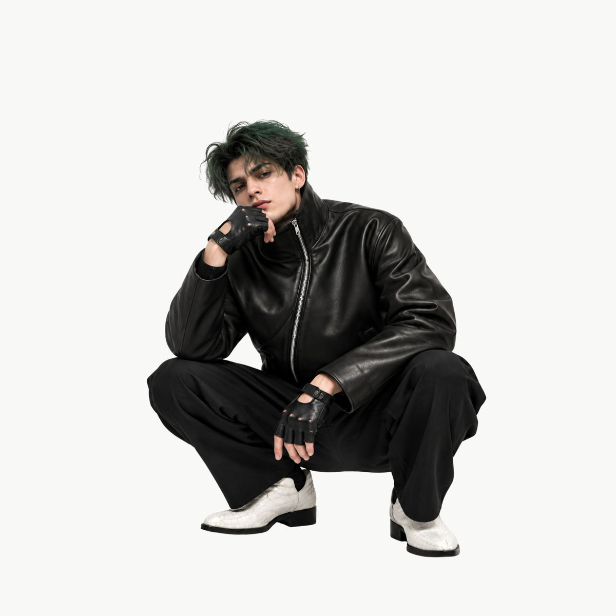 Shift Jacket Black - Faux Leather