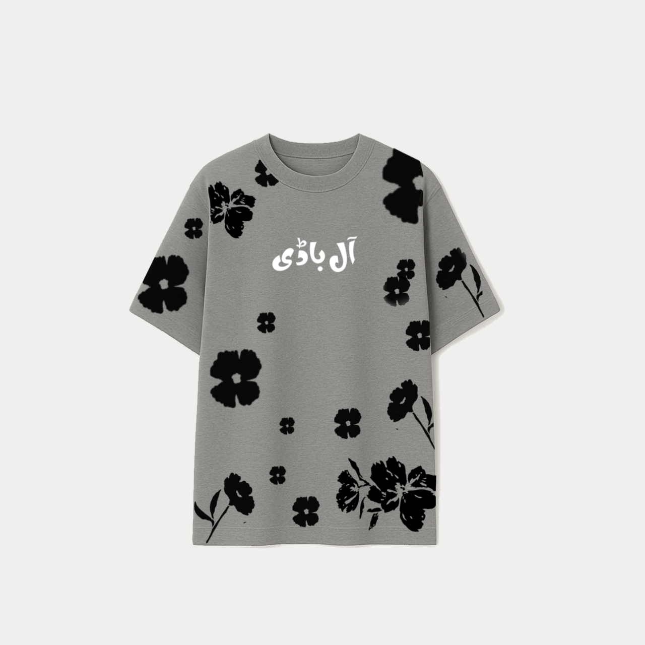 Aatish-e-Ishq Oversize Tee Grey