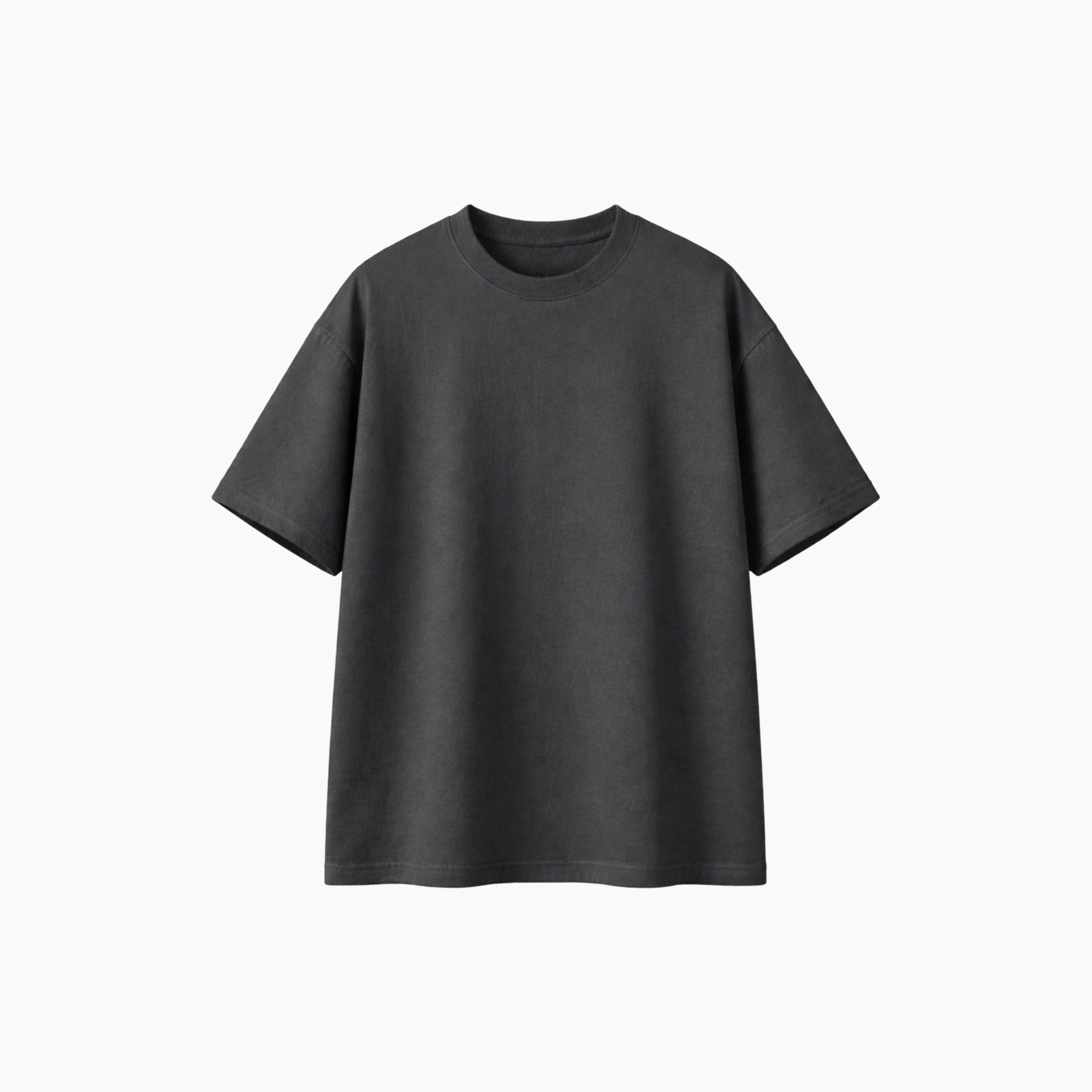Charcoal Grey Basic Oversize T-Shirt