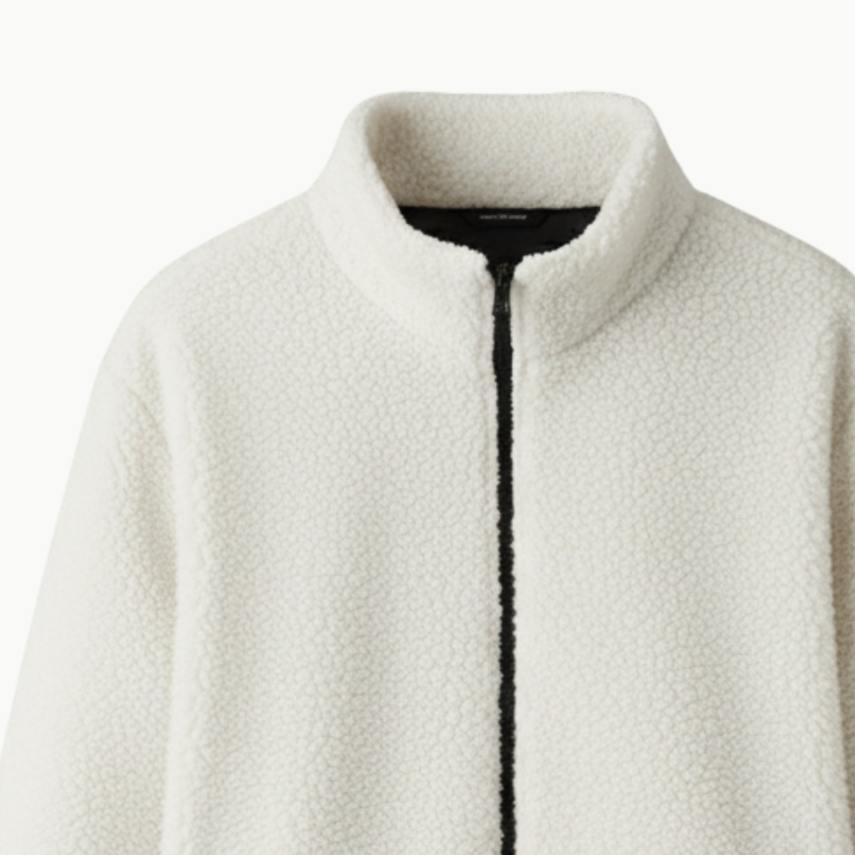 Reversible Puffer Sherpa Jacket Black & White