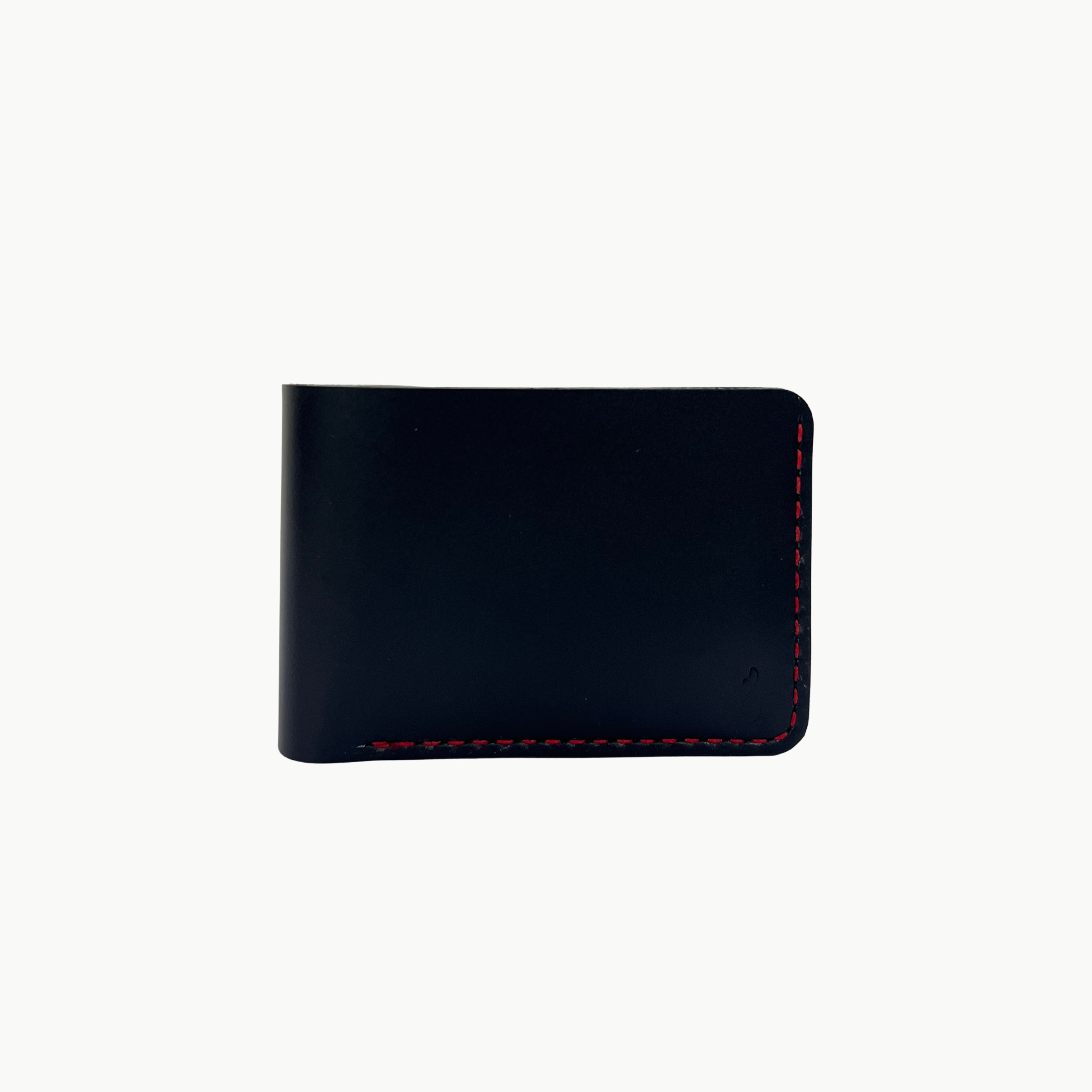 W3 Bifold Handmade Leather Wallet Black - 8 Slots