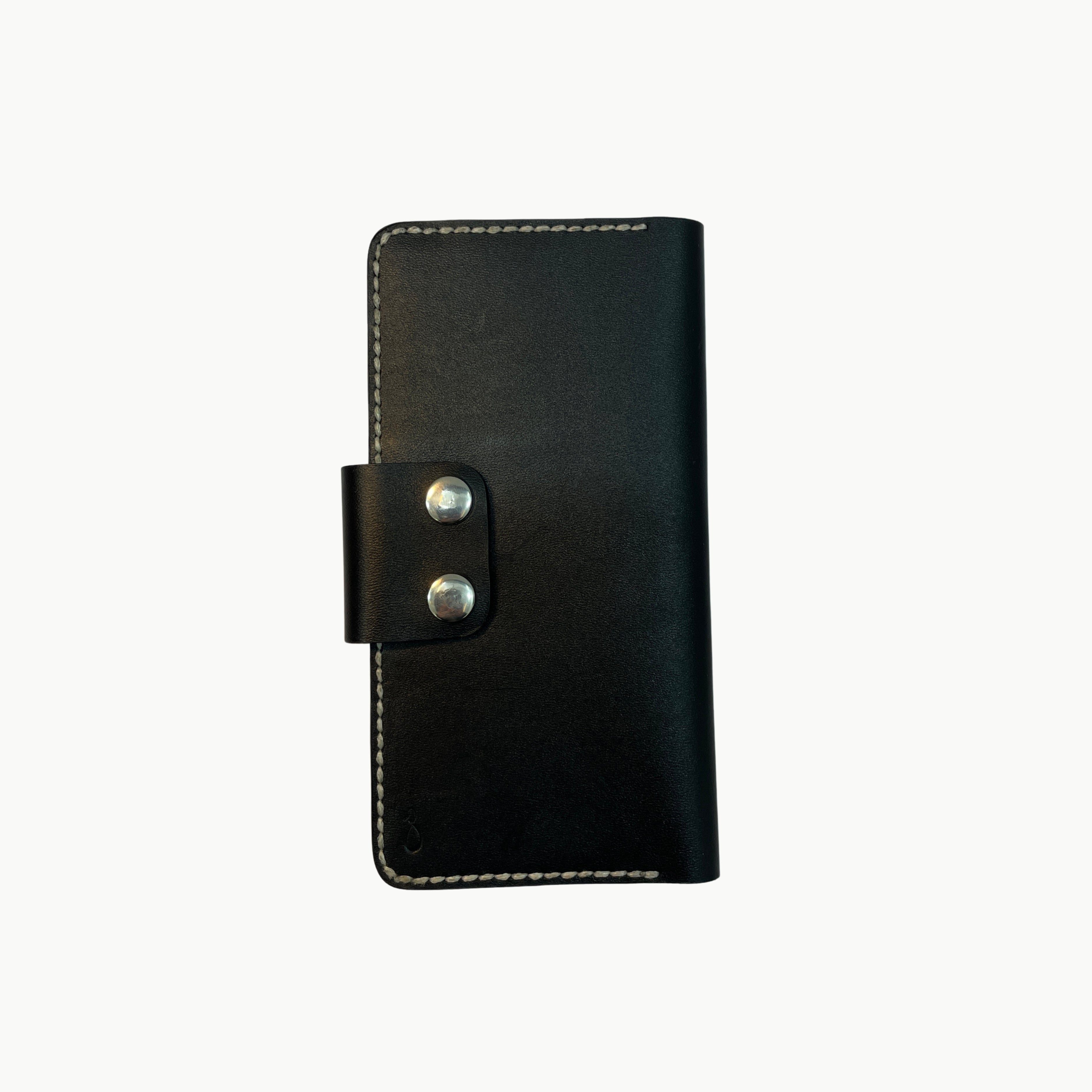 M1 Handmade Long Leather Wallet Black
