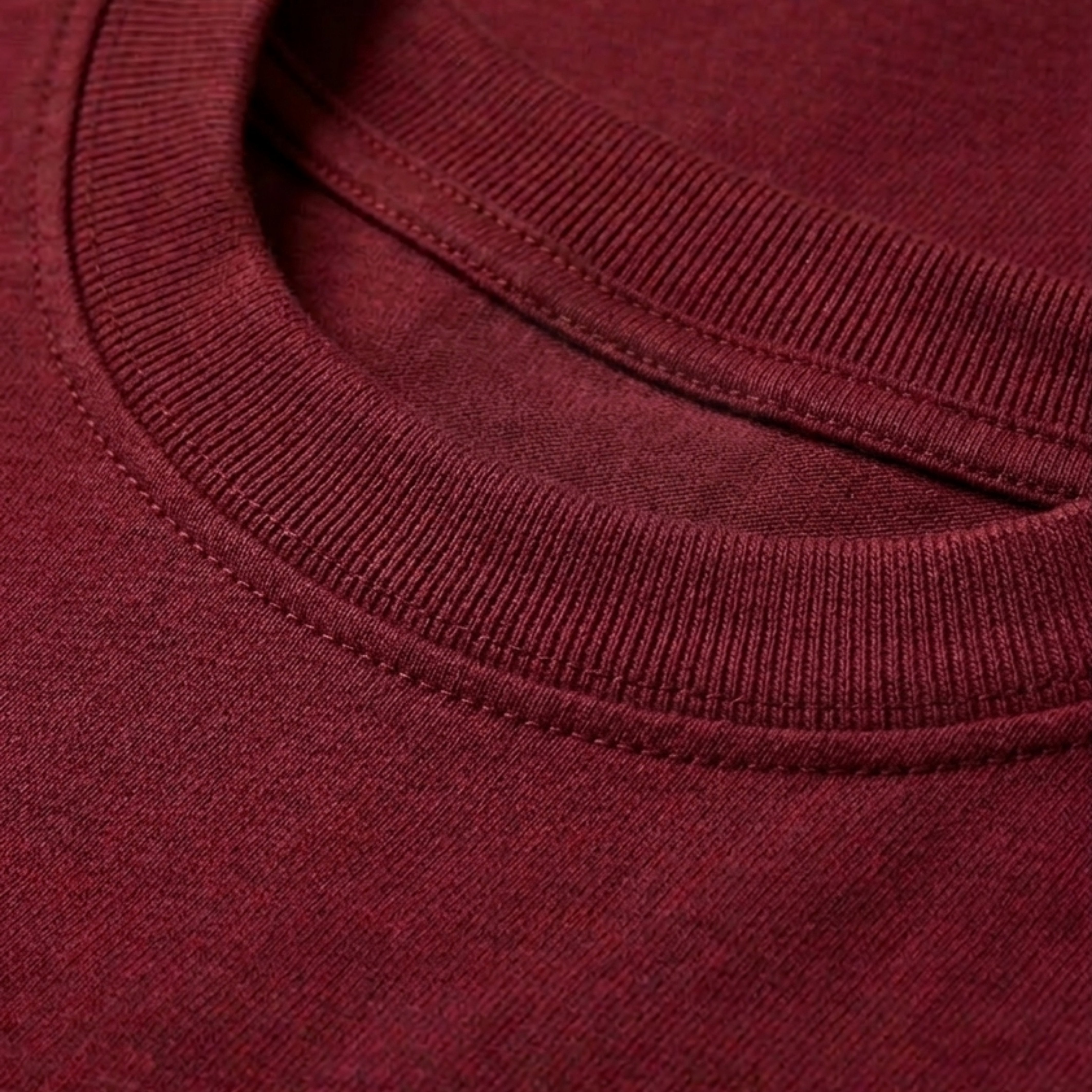 Burgundy Basic Over Size T-Shirt