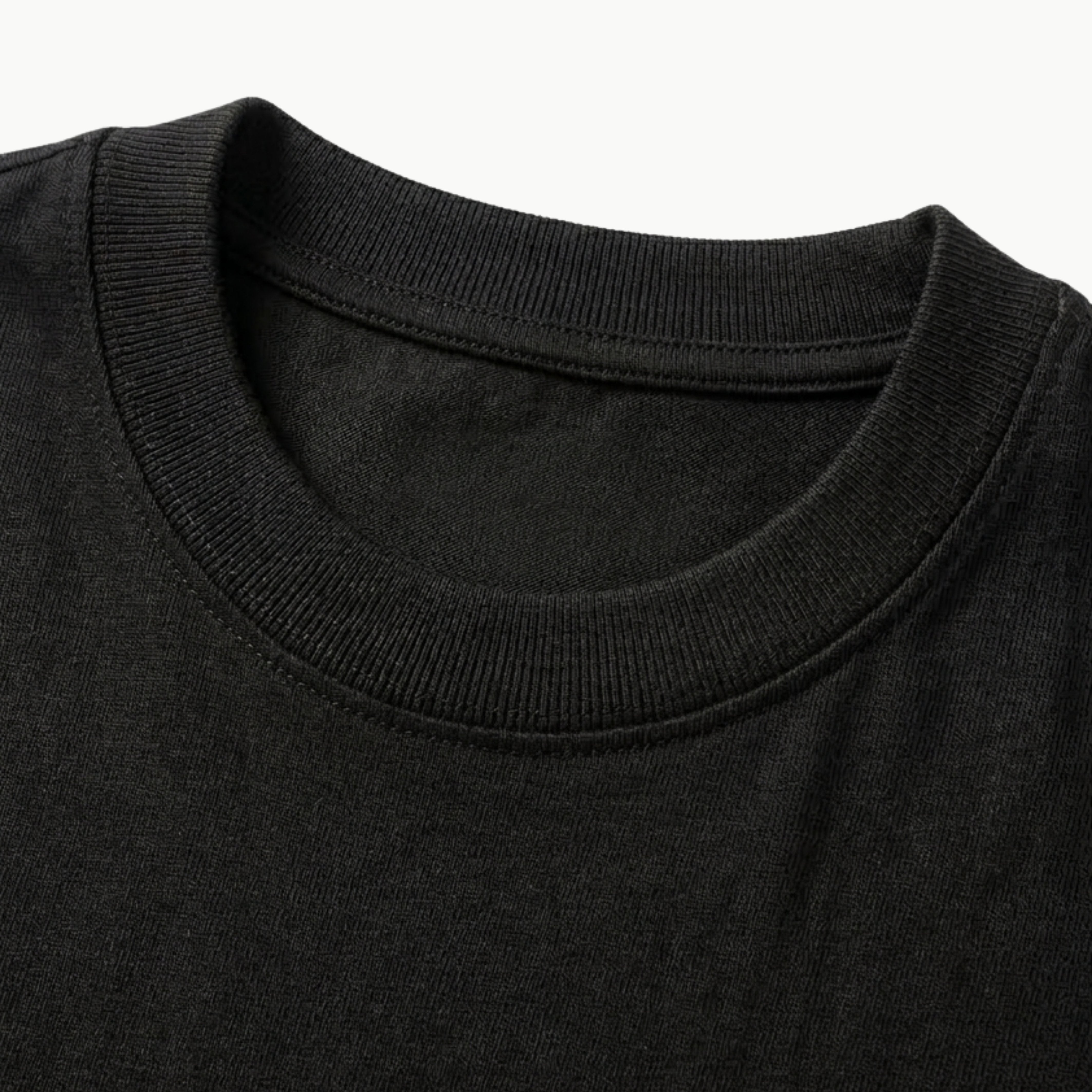 Black Basic Over Size T-Shirt