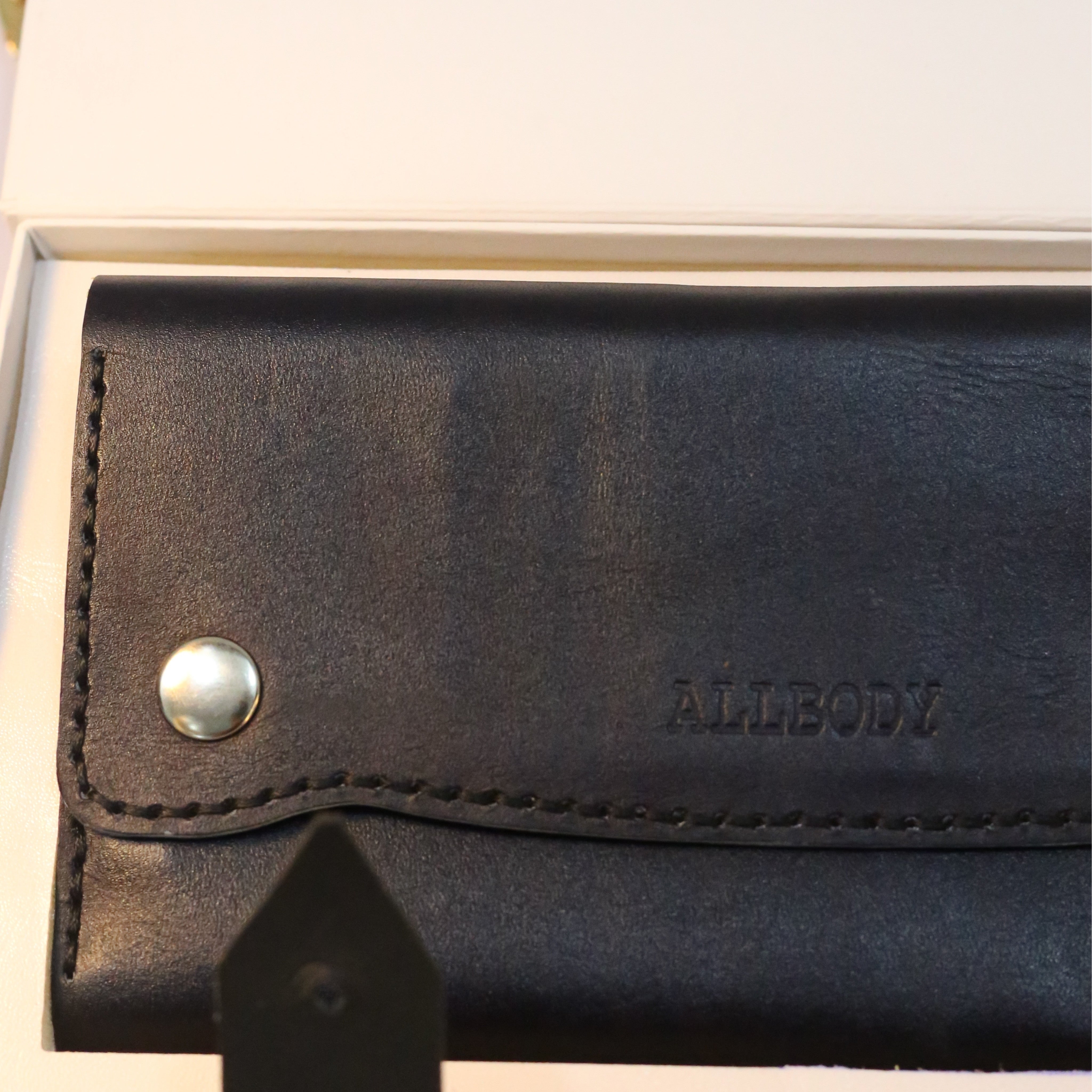 W10 Long Unisex Handmade Leather Wallet Navy Blue