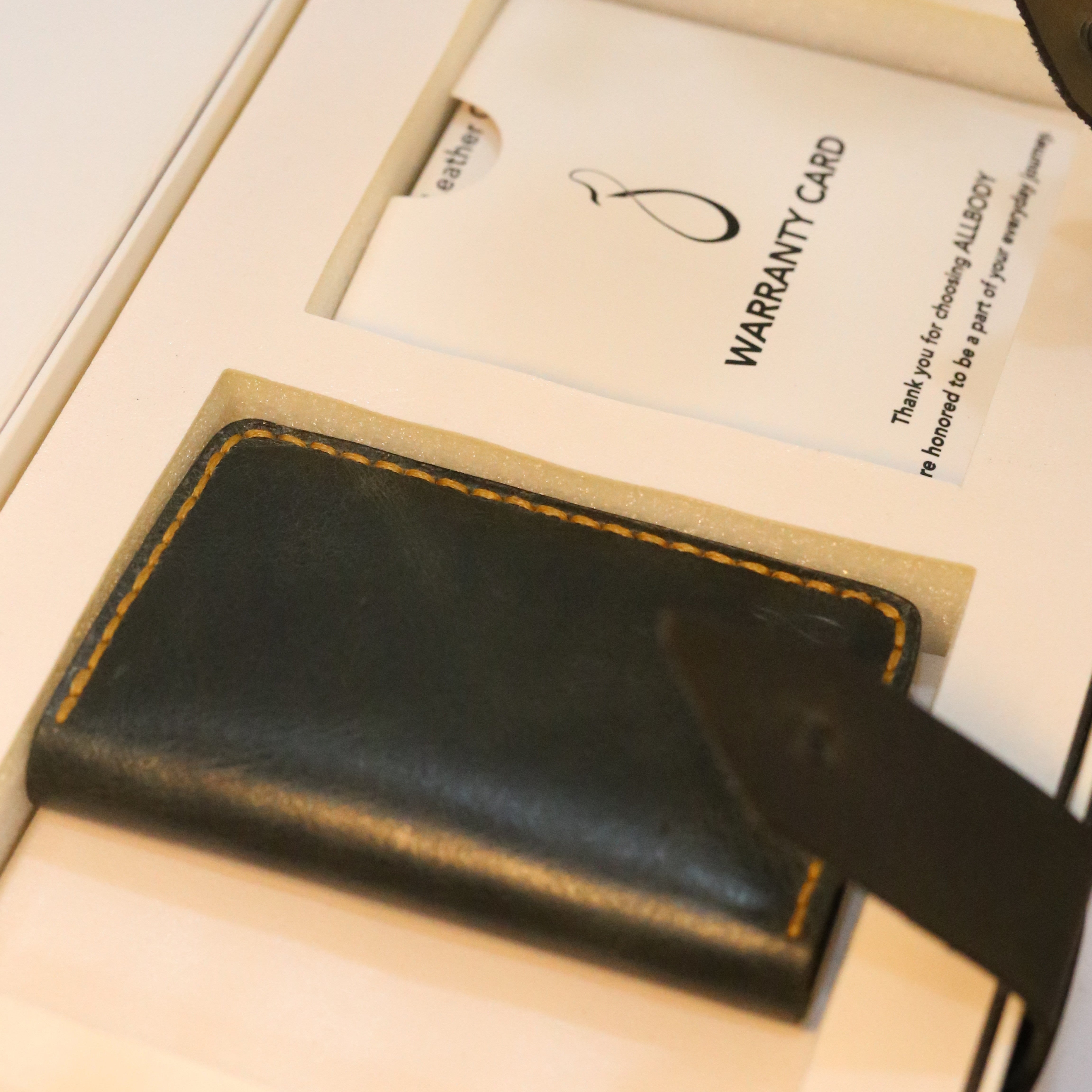 W5 Handmade Leather Wallet Stone Green & Brown