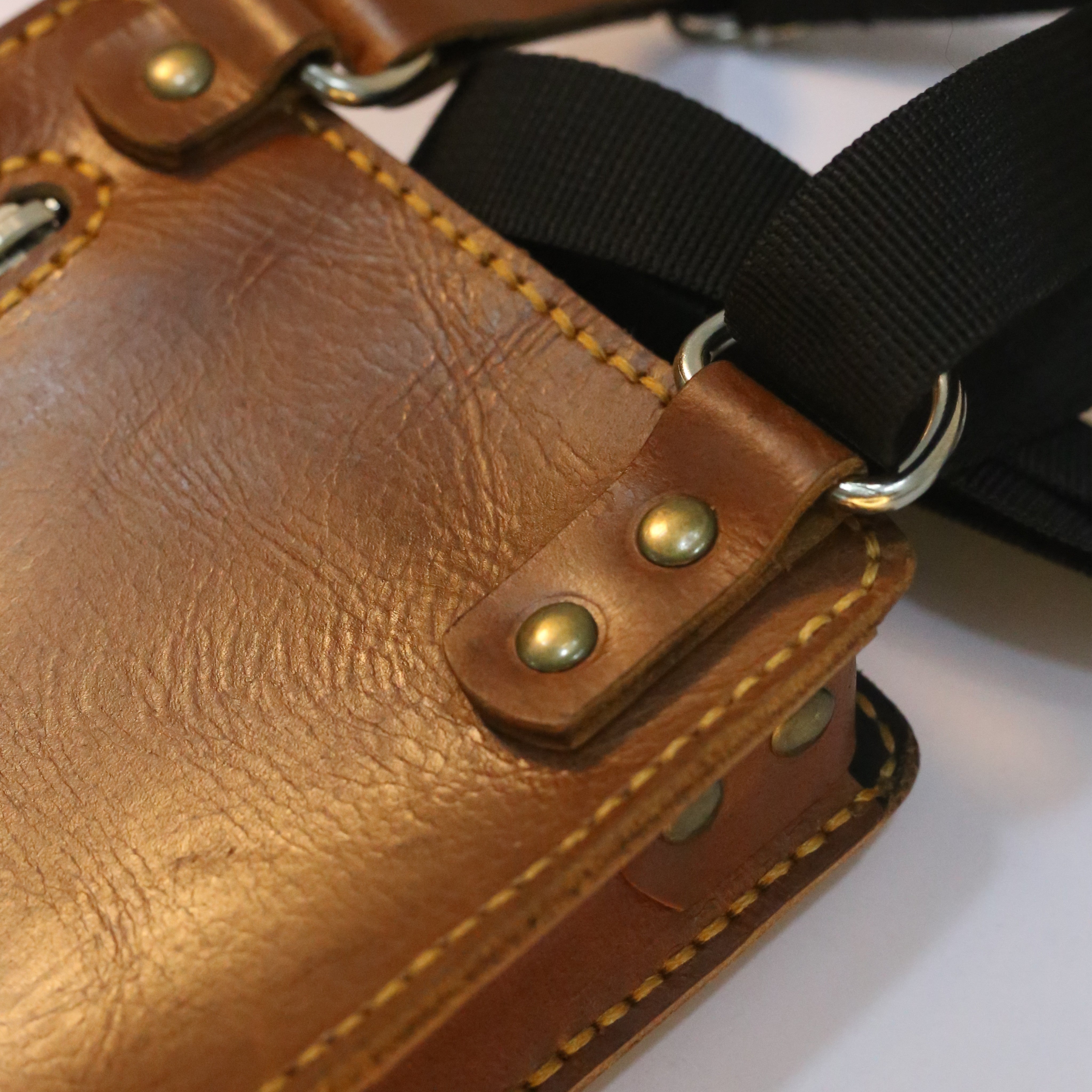 B1 Handmade Leather Crossbody Bag Brown