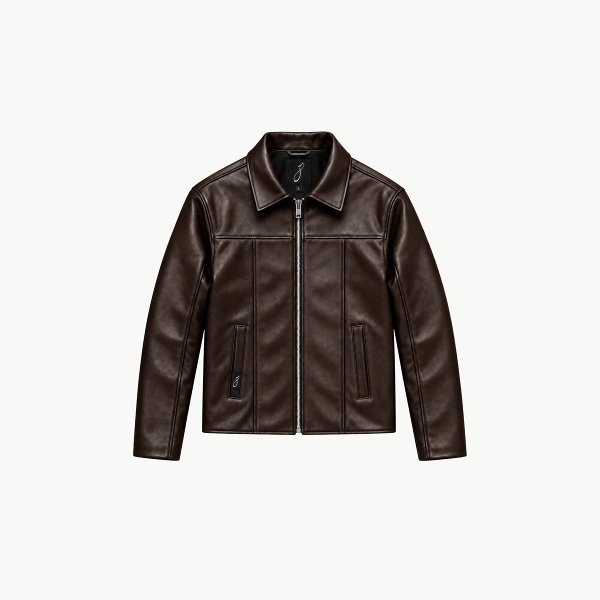 Brown Faux Leather Jacket