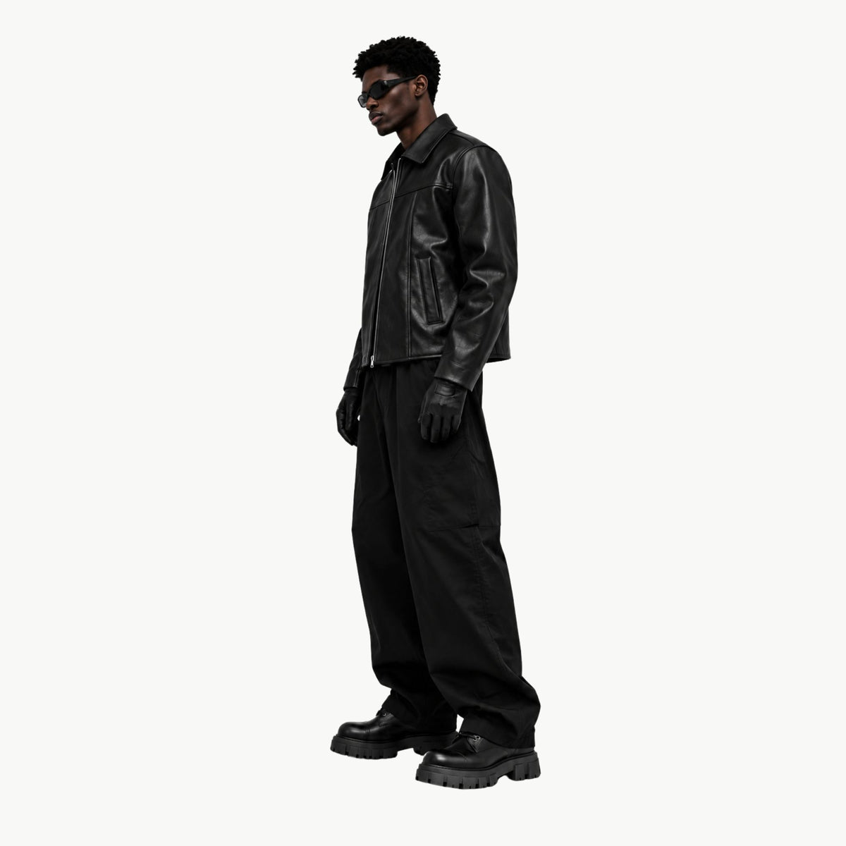 J1 Pure Leather Jacket - Black