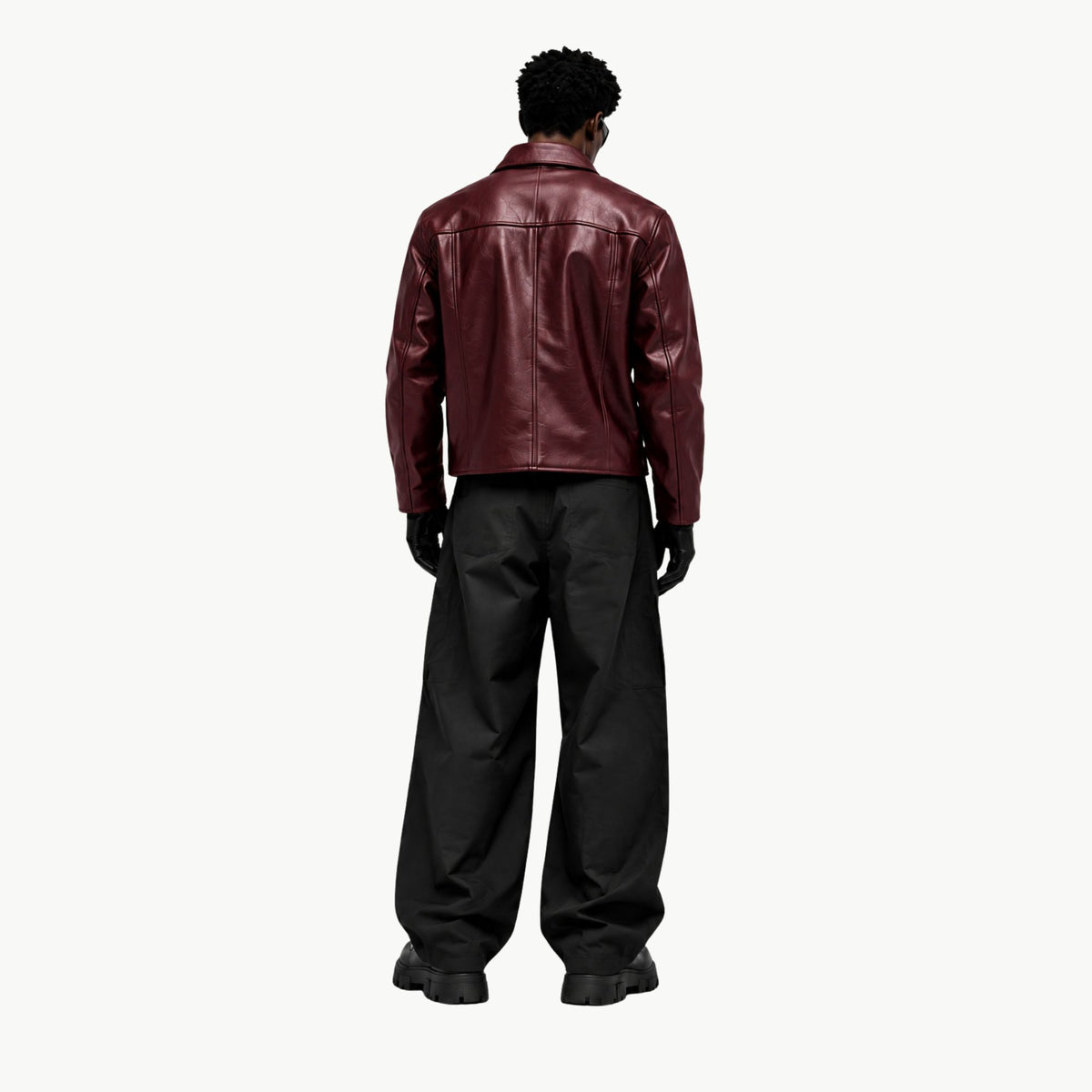 J1 Pure Leather Jacket - Burgundy