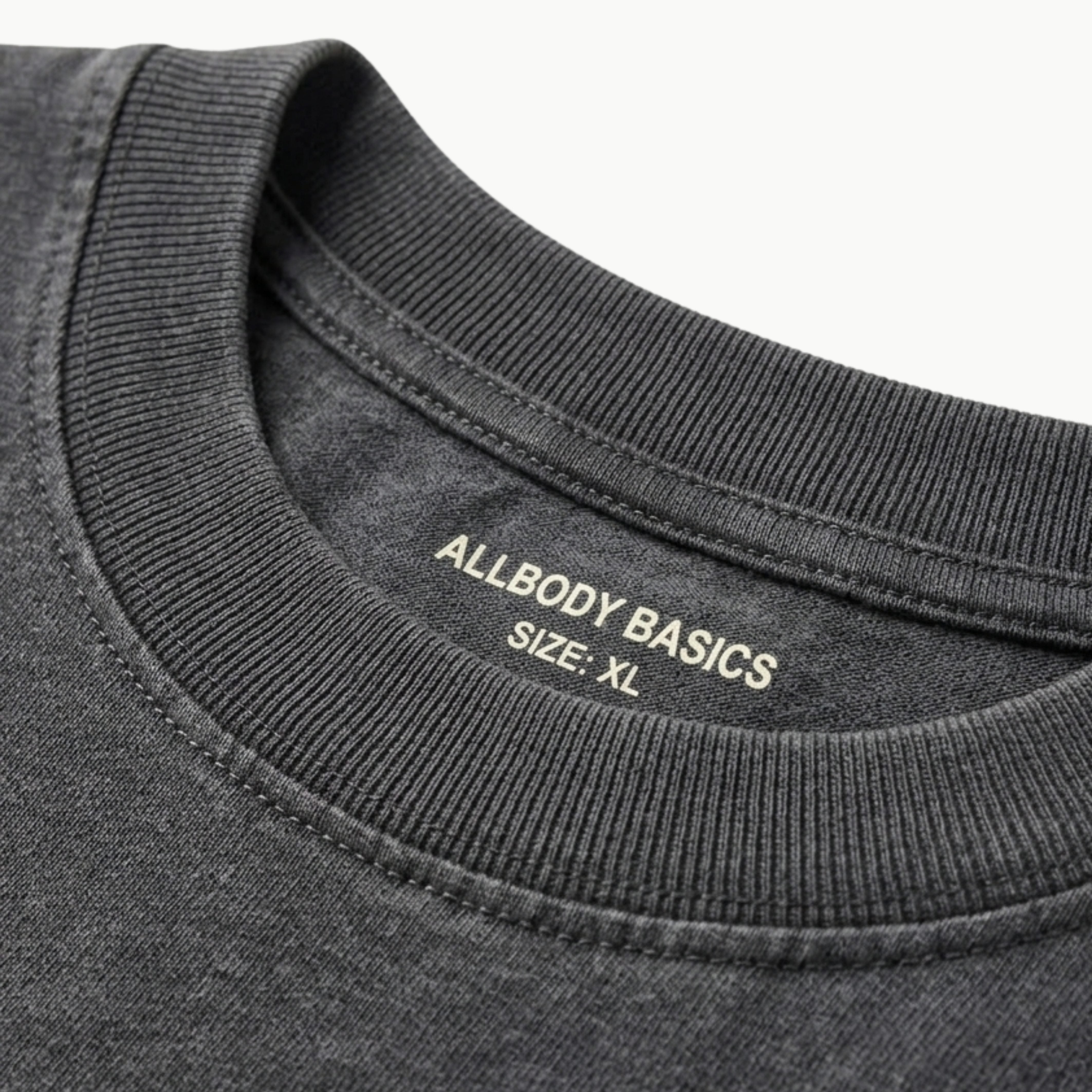 Charcoal Grey Basic Oversize T-Shirt