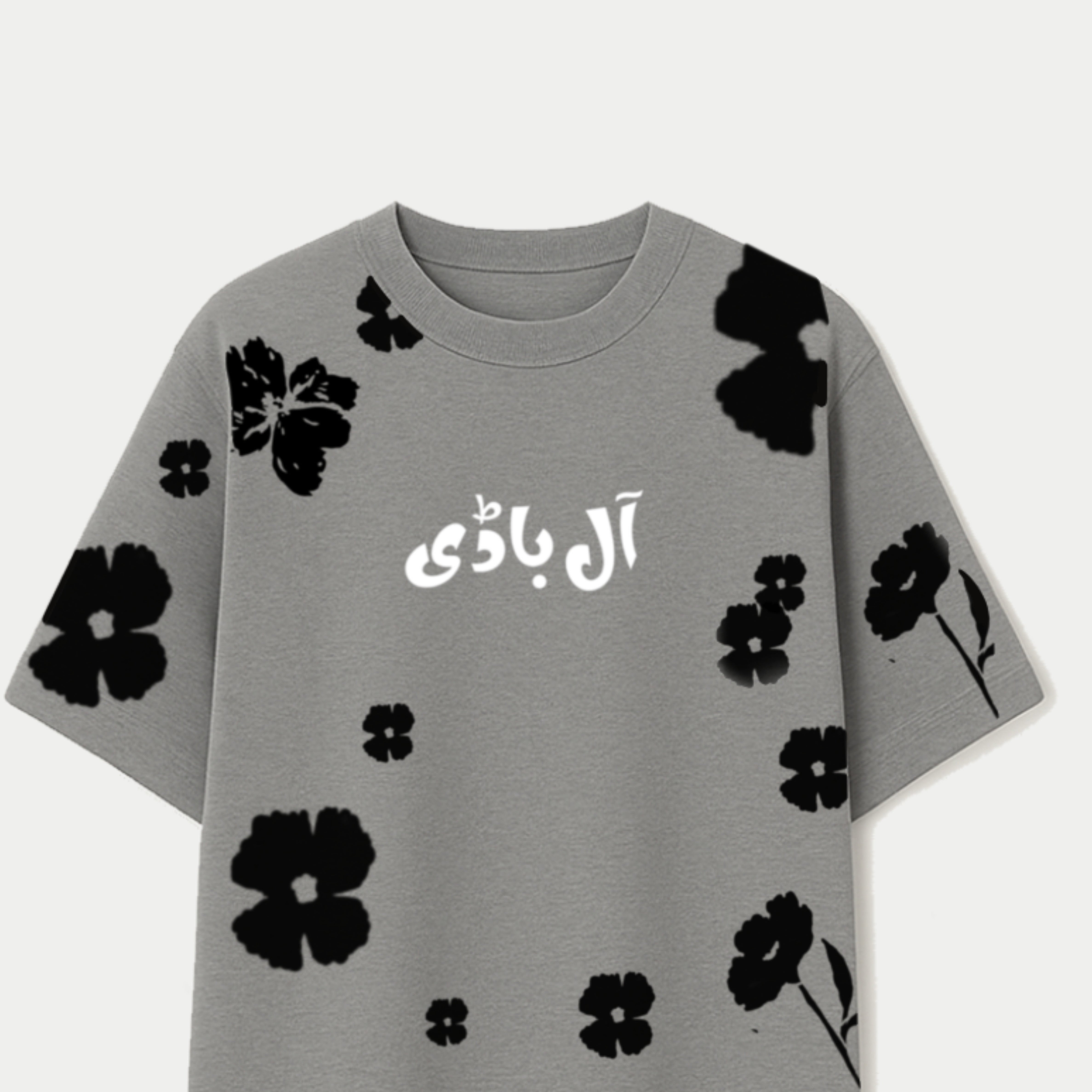 Aatish-e-Ishq Oversize Tee Grey