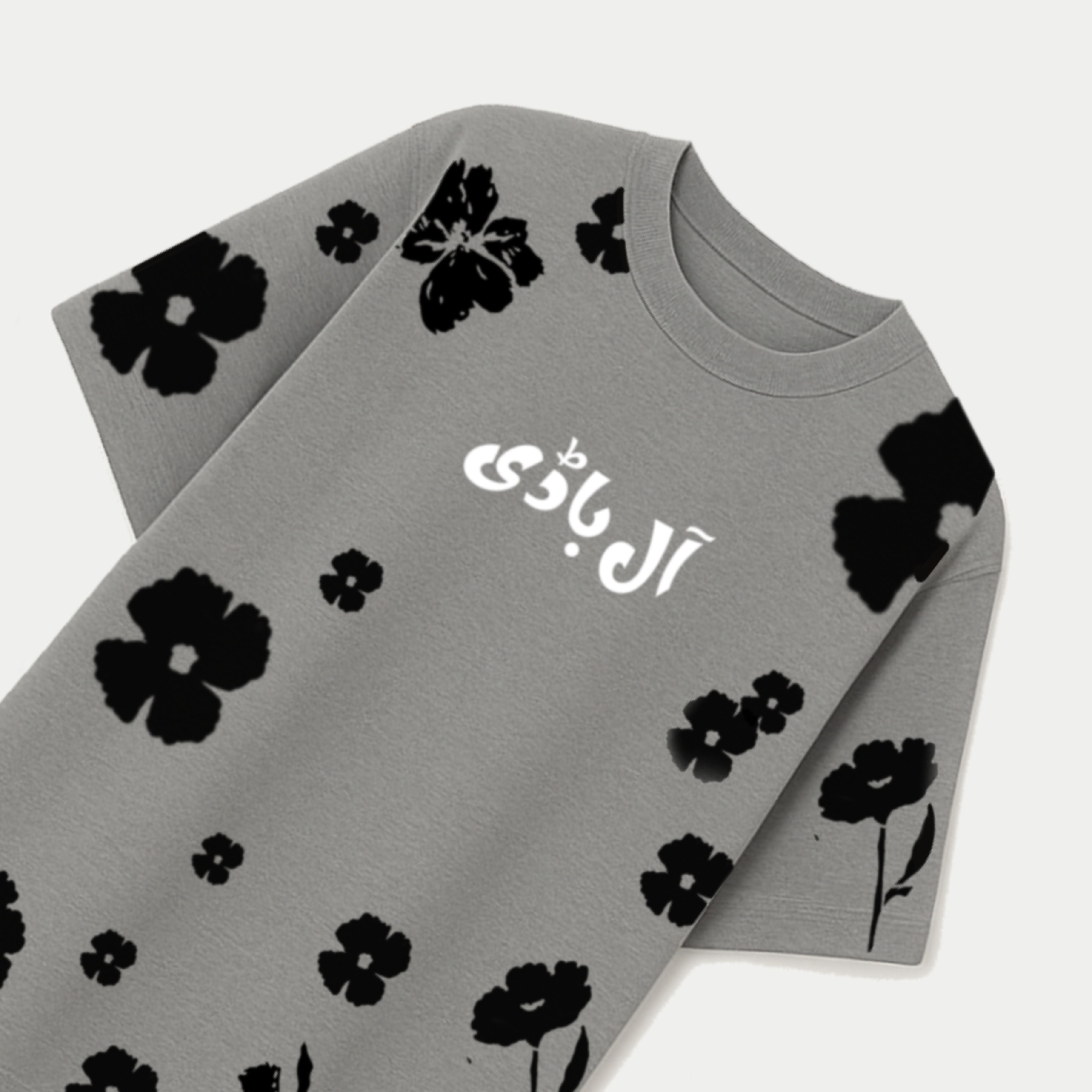 Aatish-e-Ishq Oversize Tee Grey