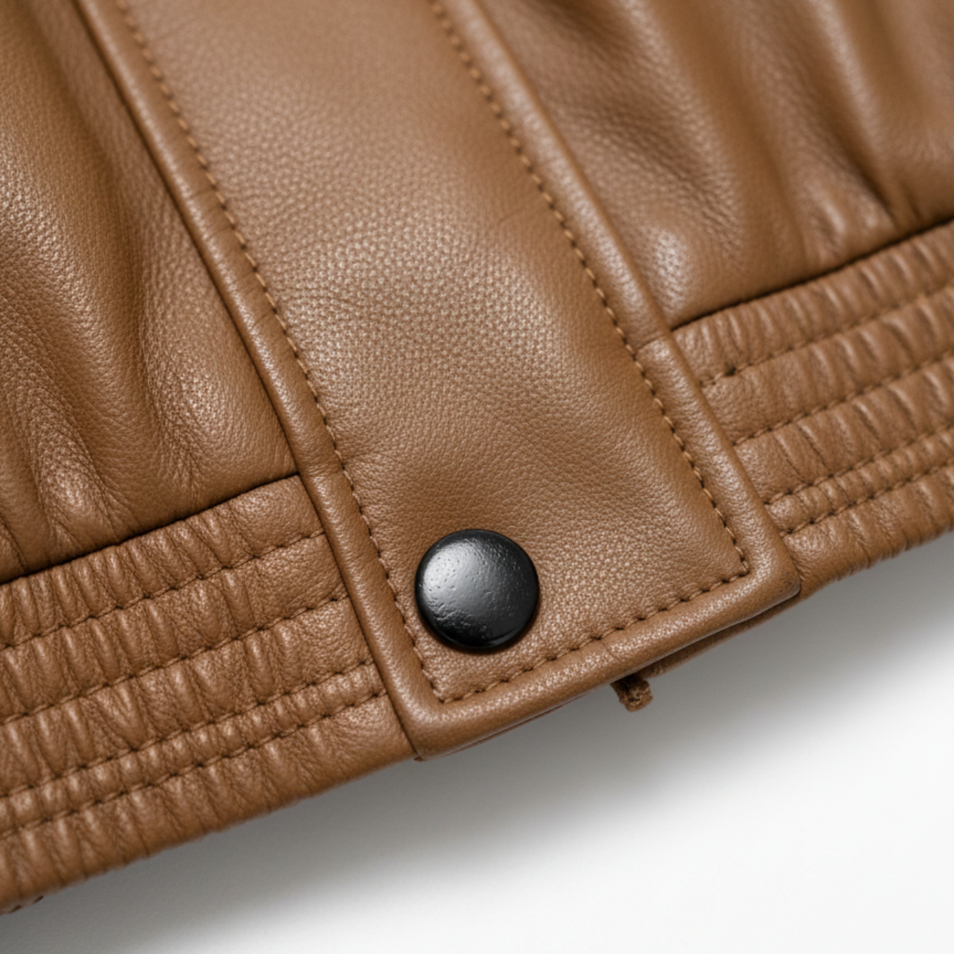 Nova 1 Polyurethane Leather Jacket Oversize Camel