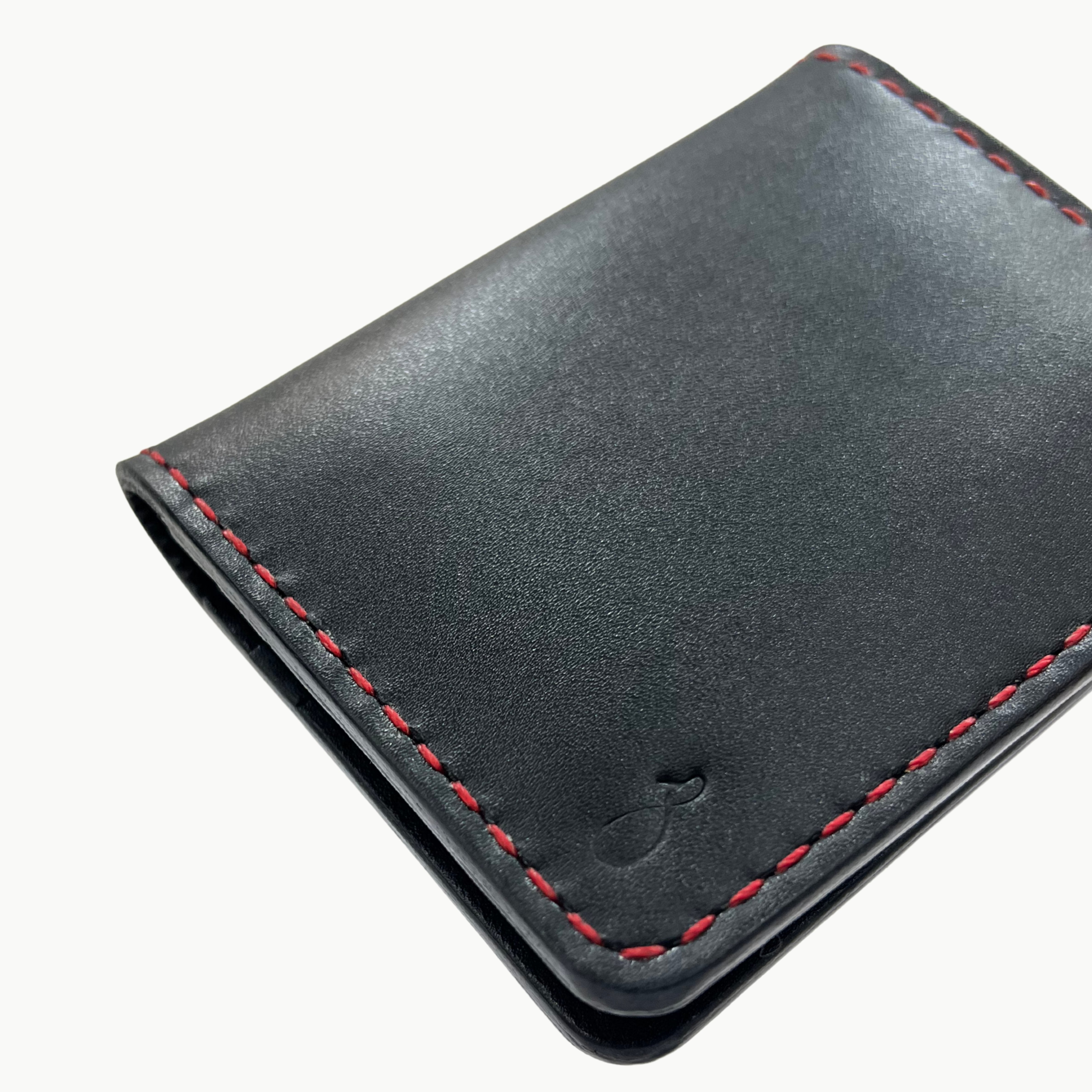W5 Obsidian Handmade Leather Wallet Black
