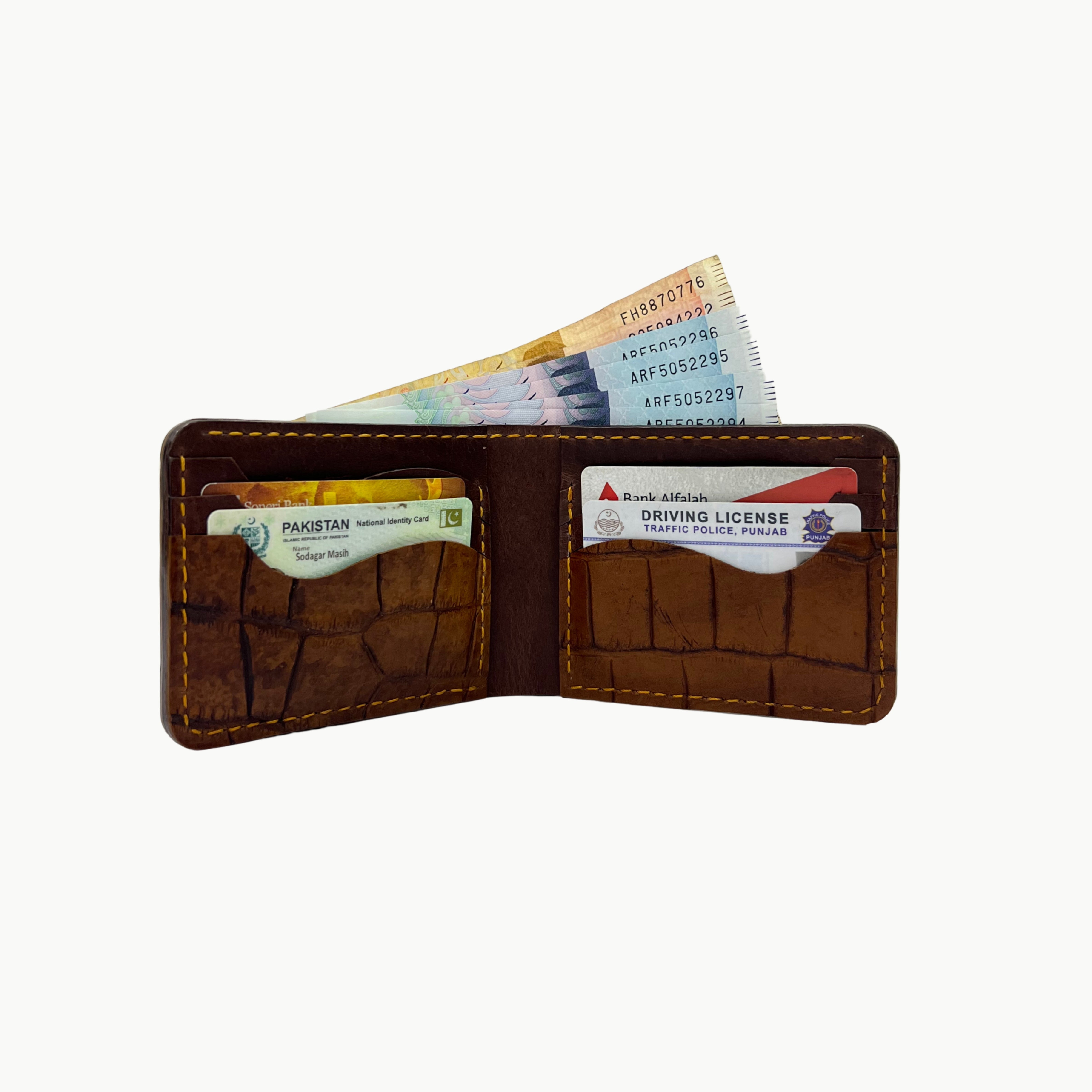W7 Oxford Bifold Handmade Leather Wallet - Elite