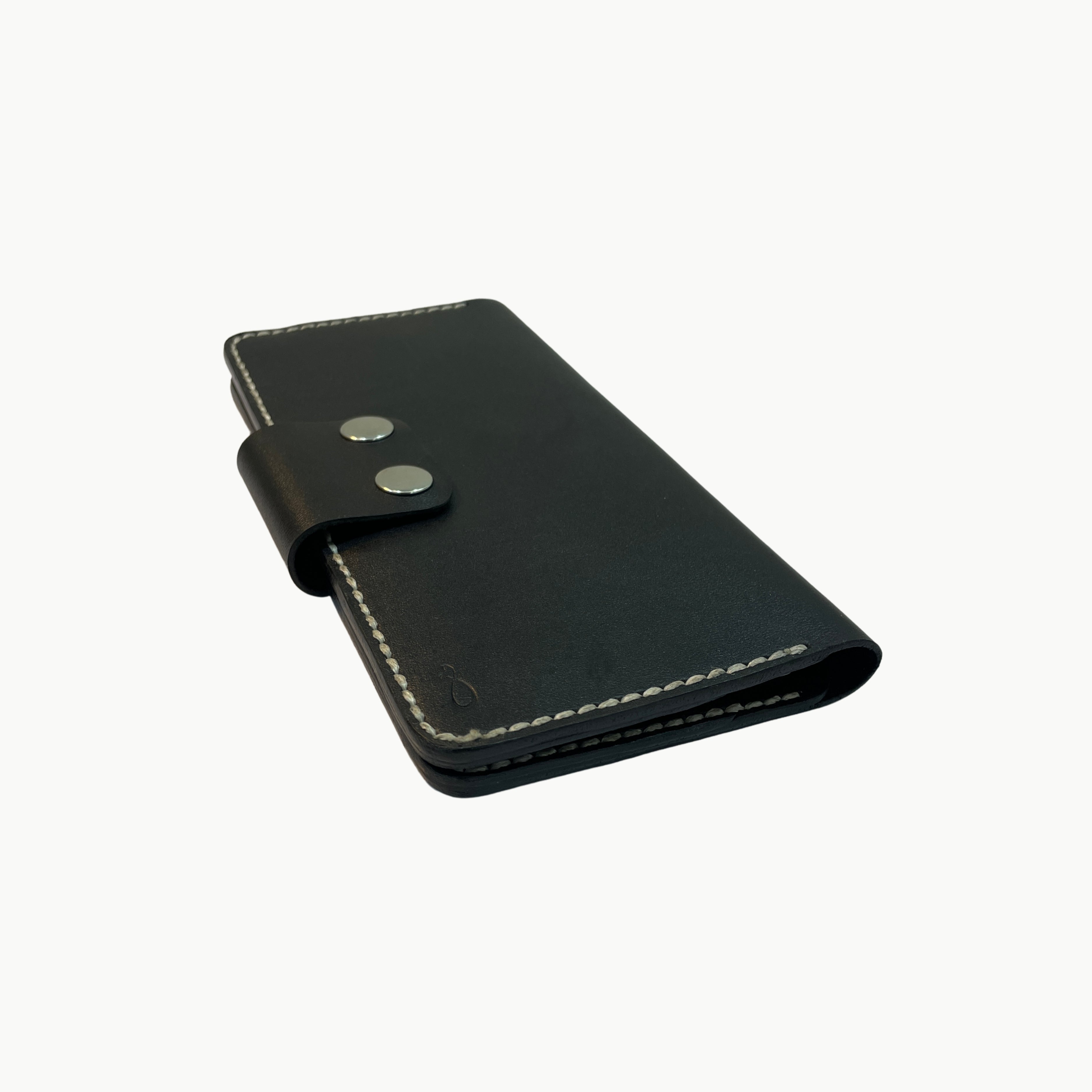 M1 Handmade Long Leather Wallet Black