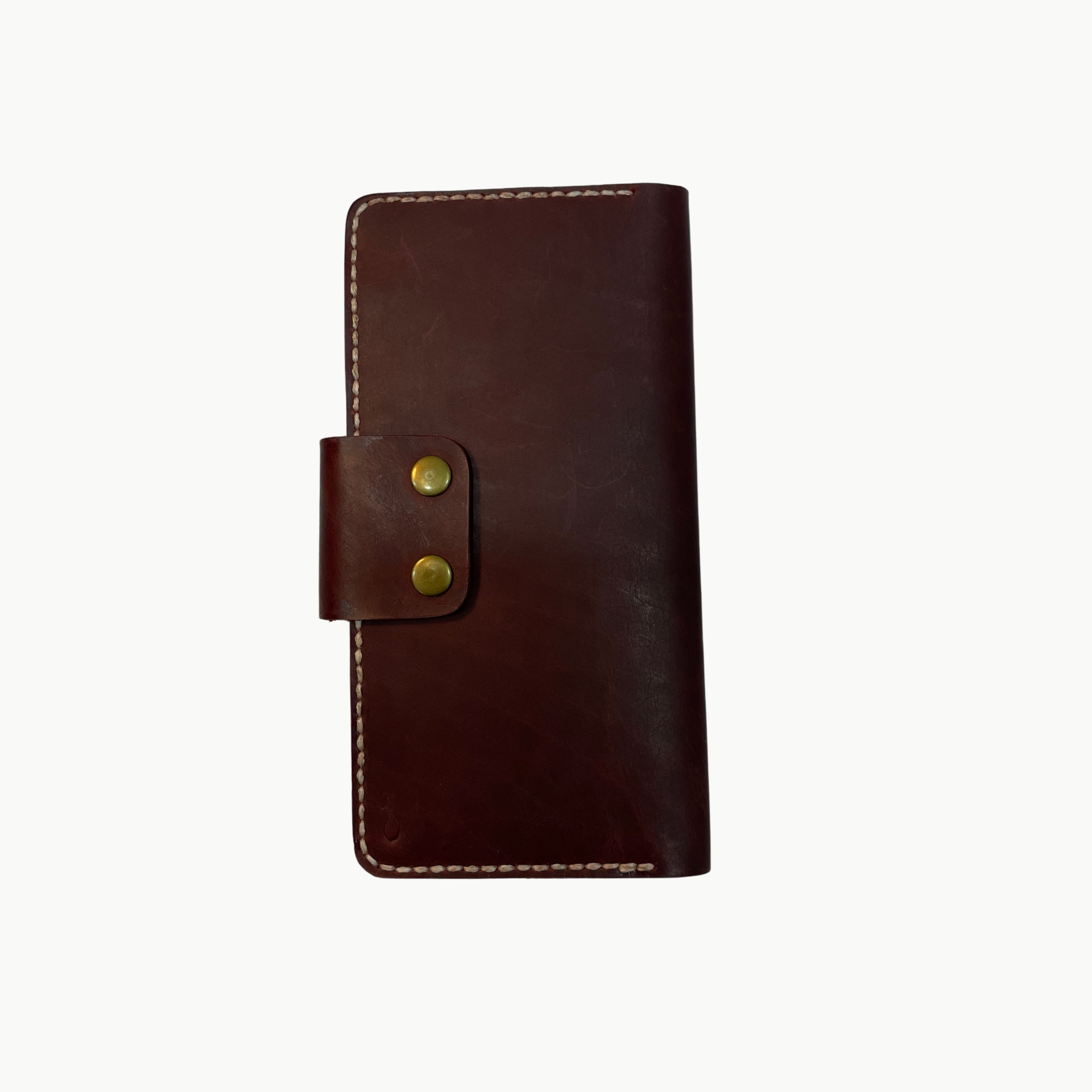 M1 Handmade Long Leather Wallet Burgundy