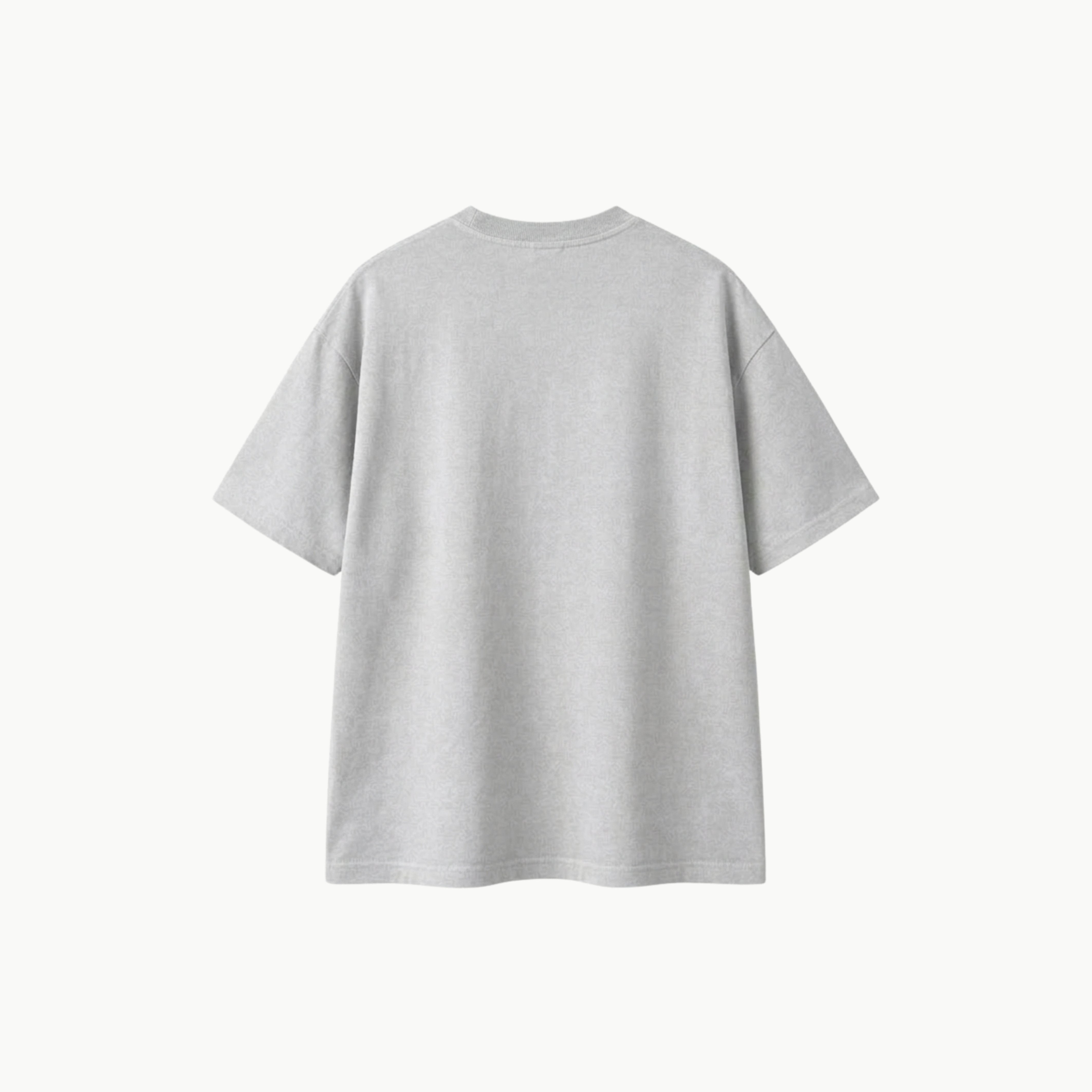 Light Grey Basic Over Size T-Shirt