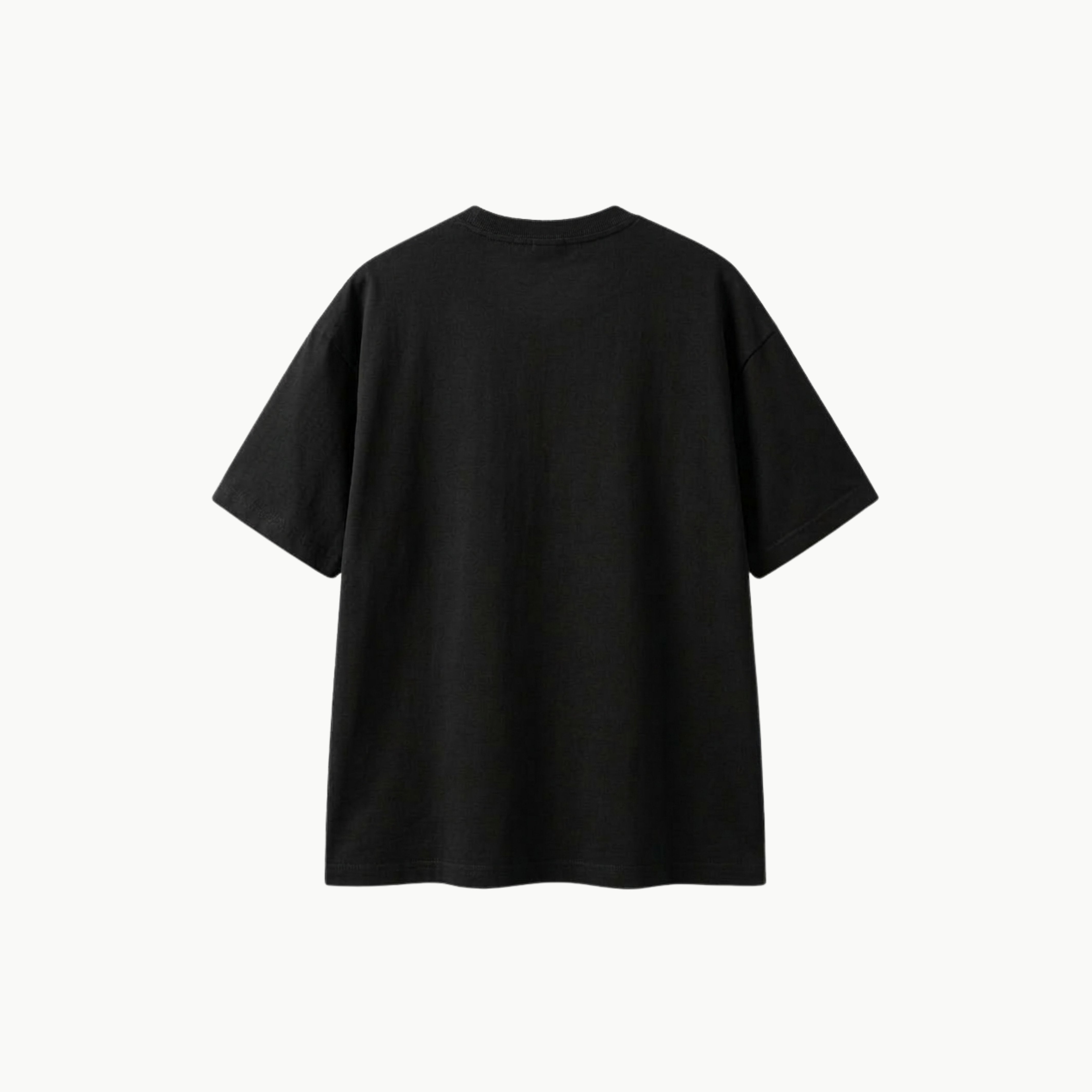 Black Basic Over Size T-Shirt