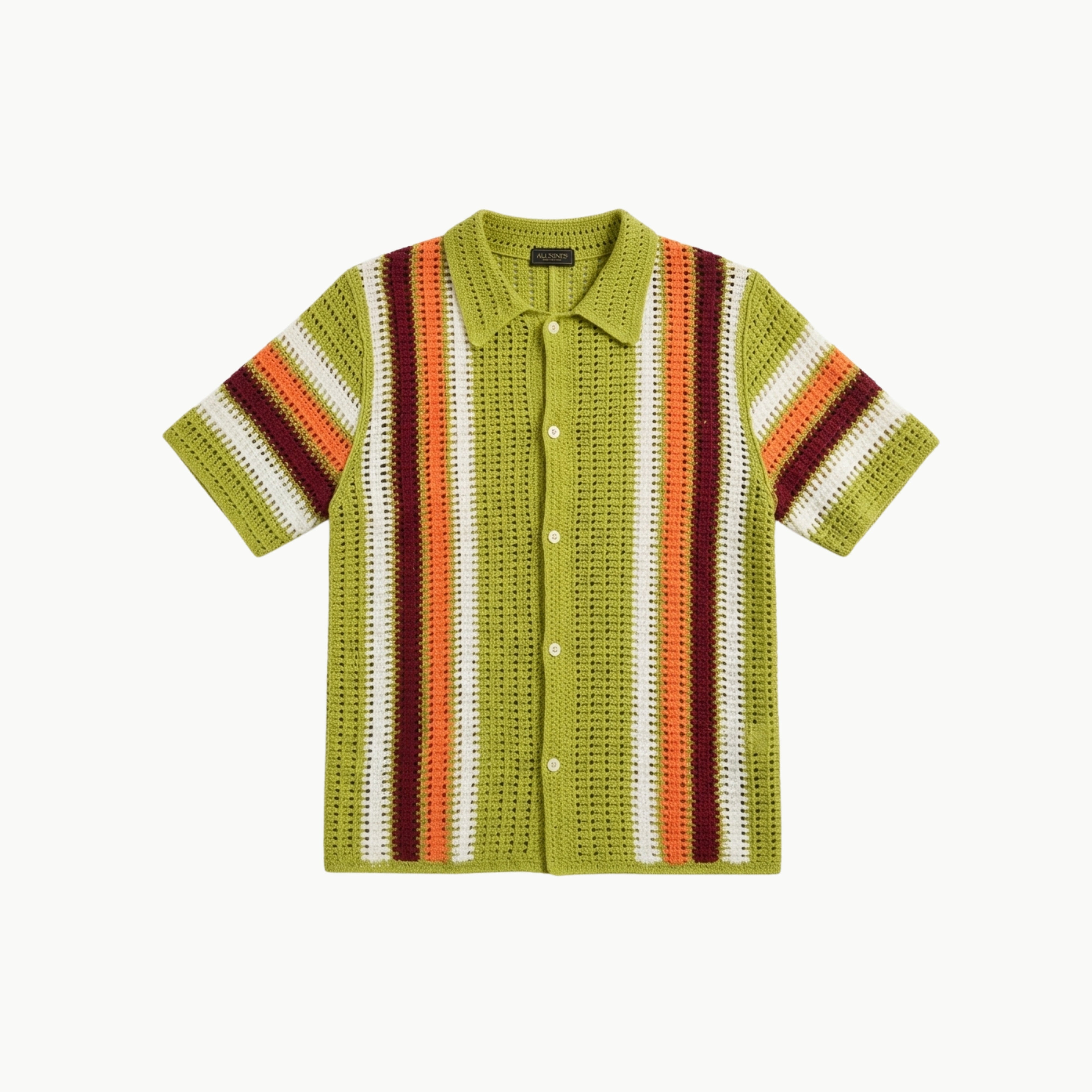 Handmade Crochet Shirt Parrot-Orange