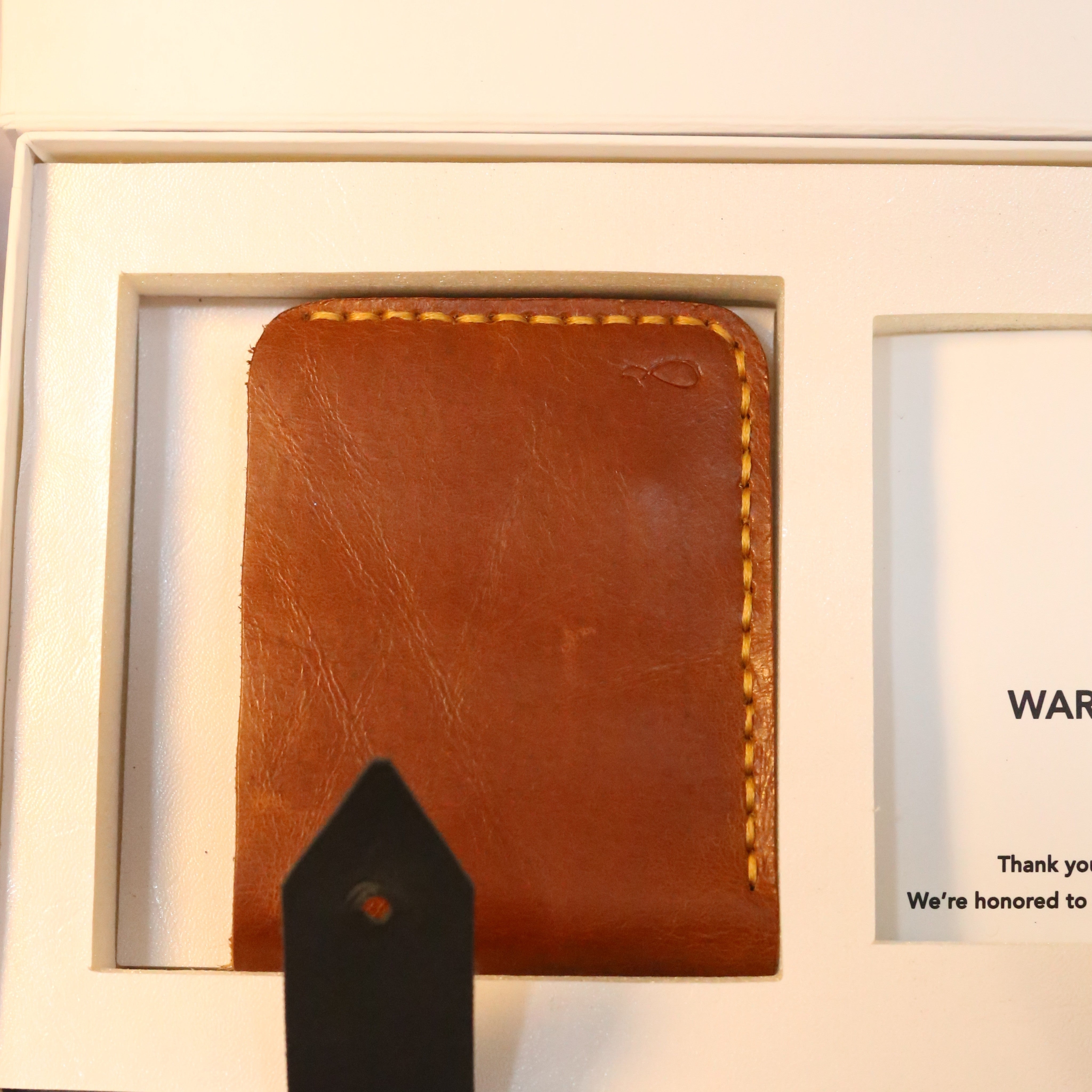 W2 Bi-Fold Handmade Leather Wallet Brown