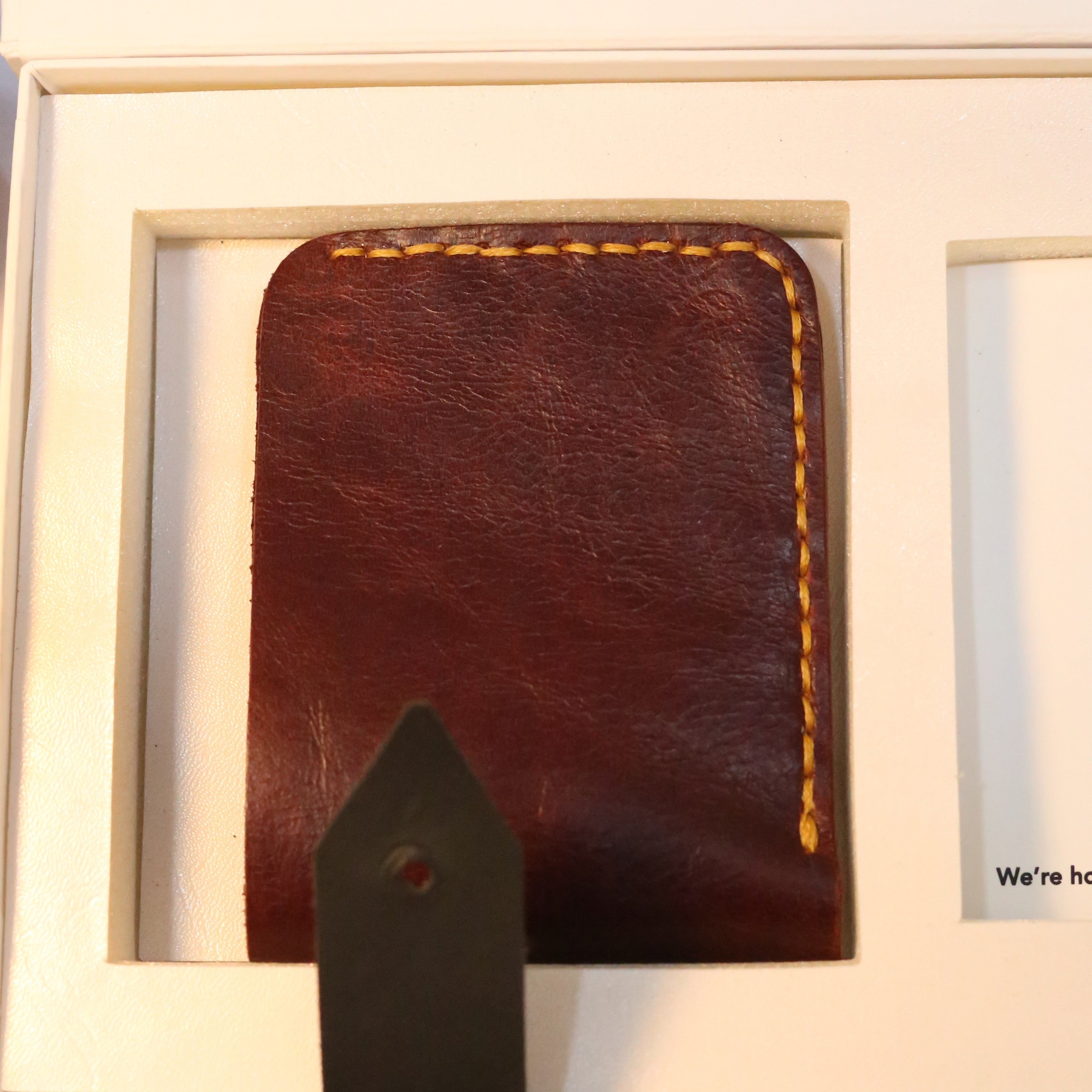 W2 Bi-Fold Handmade Leather Wallet Maroon