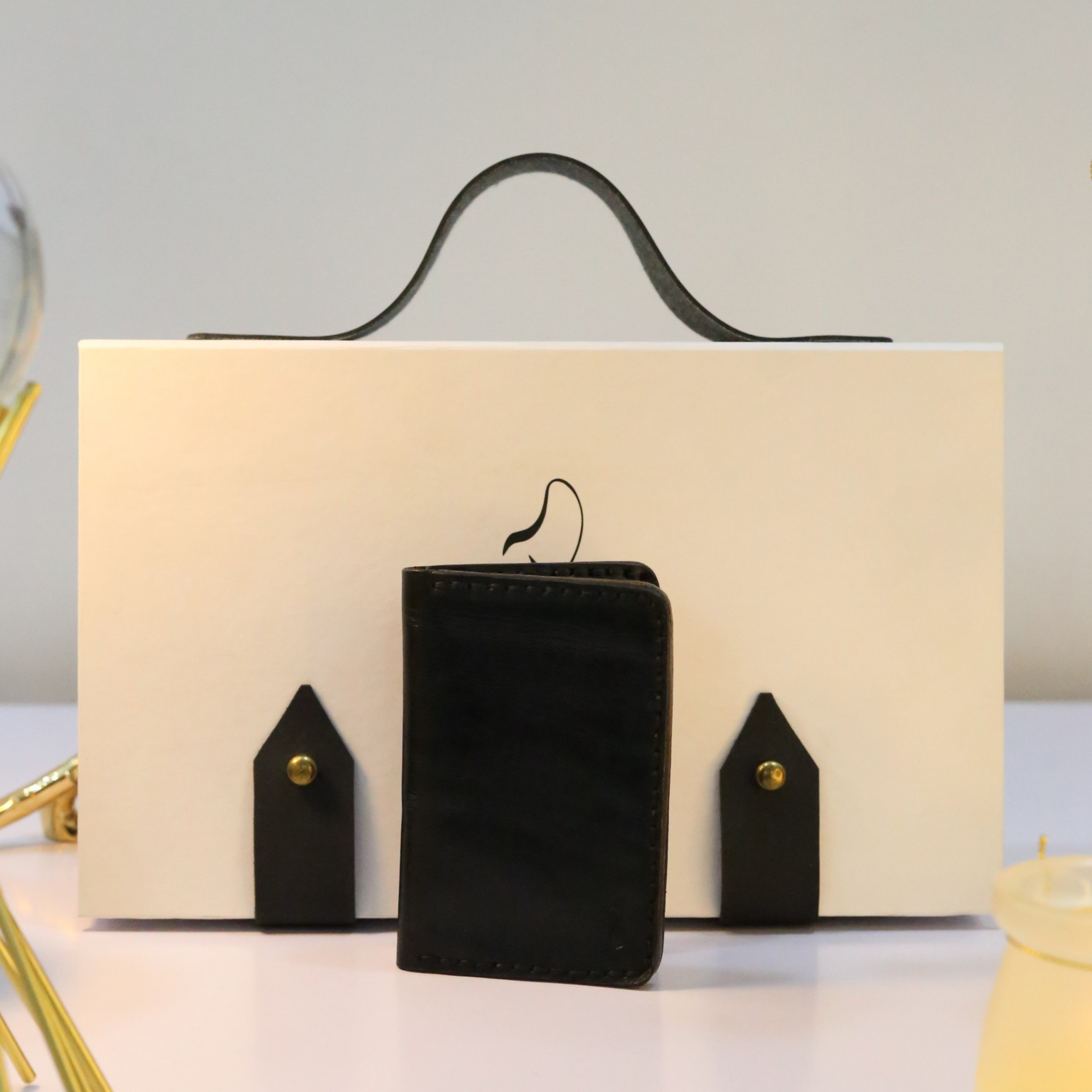 W5 Handmade Leather Wallet Black & Brown